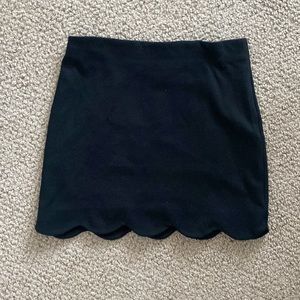 Topshop Scallopped Mini Skirt